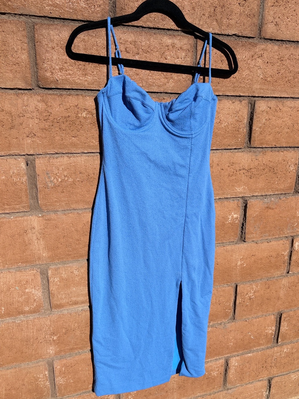 NWT Vix Firenze Corsage Midi Dress periwinkle